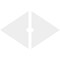 Ekena Millwork Diamond Architectural PVC Ceiling Medallion, 38"W x 25 3/8"H x 3"ID x 13 1/4"C x 1"P, Two-Piece CMP38X25DD2-03000 - alternate 4